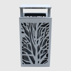 45-Gallon Outdoor Trash Can - Architectural Treeline Design