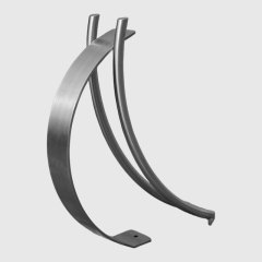 Commercial Bike Parking Stand for Two Bicycles - Brushed Stainless