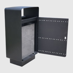 Outdoor Trash Can - Hygienic Side-Opening Bin