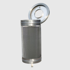 Lockable 304 Stainless Steel Security Trash Can - yalau