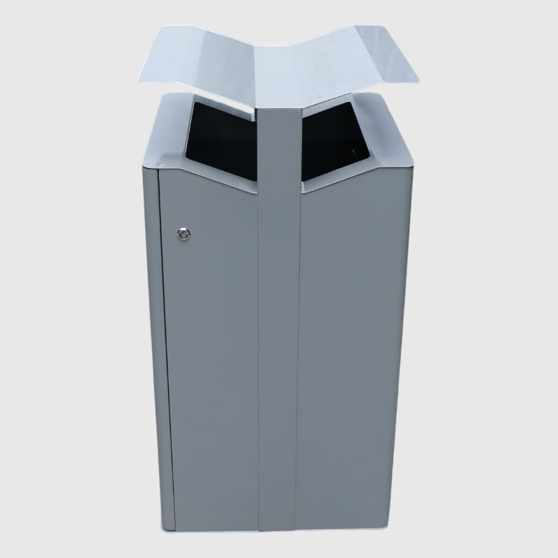 45-Gallon Outdoor Trash Can - Architectural Treeline Design