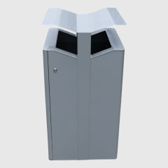 45-Gallon Outdoor Trash Can - Architectural Treeline Design