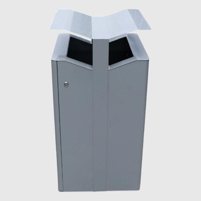 45-Gallon Outdoor Trash Can - Architectural Treeline Design