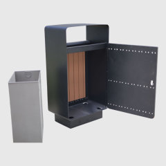 Outdoor Trash Can - Hygienic Side-Opening Bin