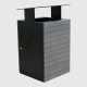 Outdoor Garden Recycling Bin with Lockable Inclined Top