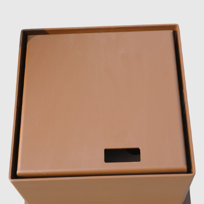Wood Effect Road Barrier - Aluminum Pre Embedded Base - yalau