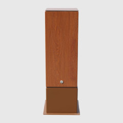 Wood Effect Road Barrier - Aluminum Pre Embedded Base - yalau