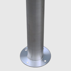 Stainless Steel Bollard - Fixed Parking Security and Safety Post