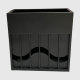 Black Matte Powder Coated Metal Planter Divider Outdoor - Arlau
