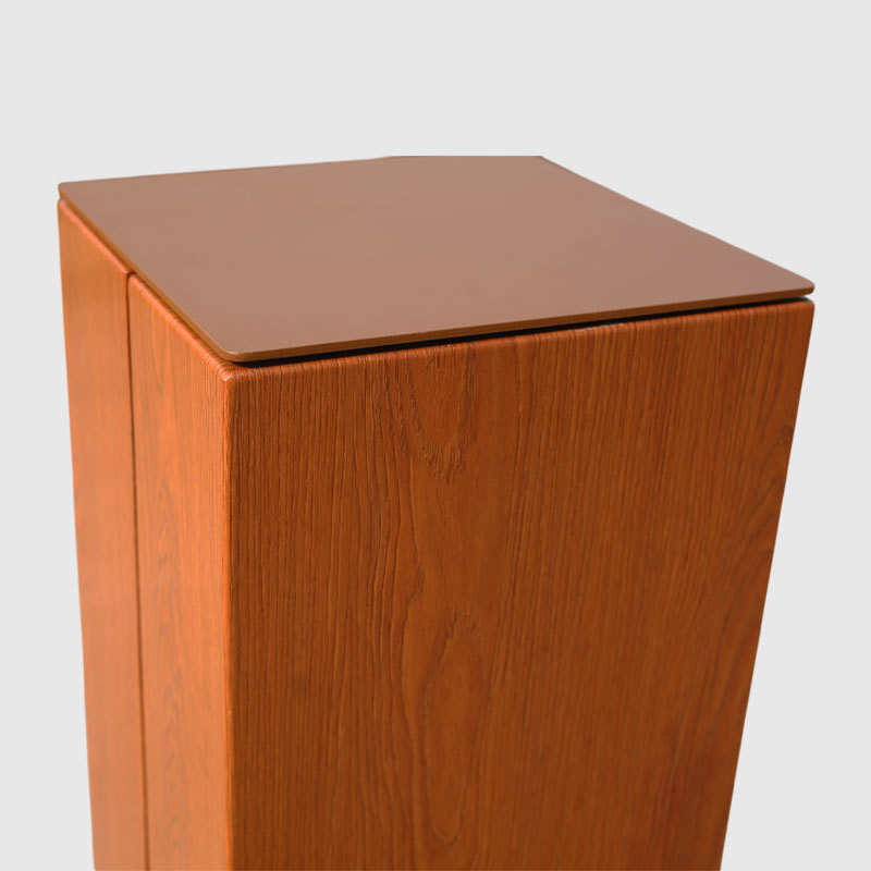 Wood Effect Road Barrier - Aluminum Pre Embedded Base - yalau