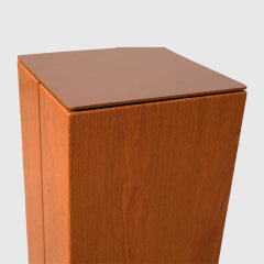 Wood Effect Road Barrier - Aluminum Pre Embedded Base - yalau