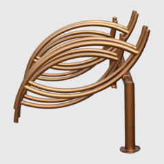 Gold Plated Bike Rack - Premium  Stainless Steel for Outdoor Parking