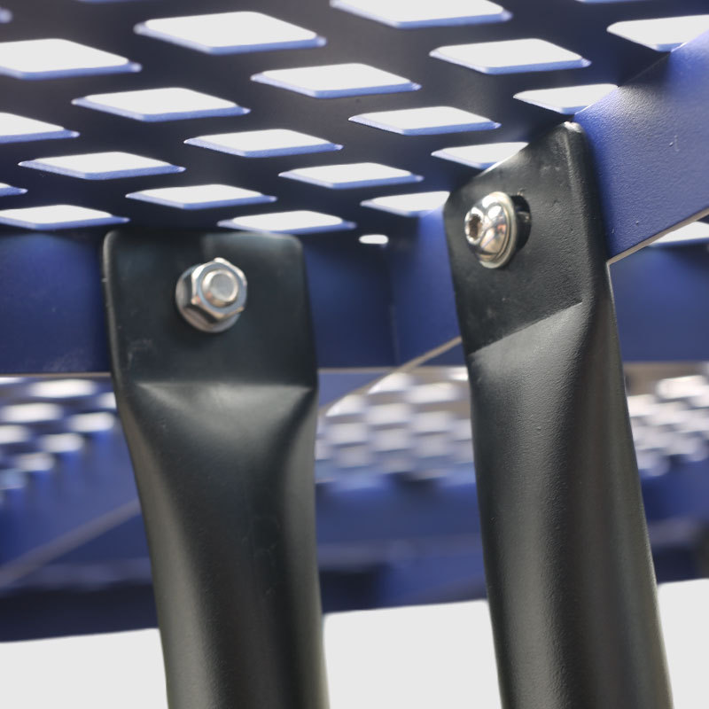 4-Person Blue Picnic Table - Commercial Steel Outdoor Furniture