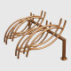 Gold Plated Bike Rack - Premium  Stainless Steel for Outdoor Parking