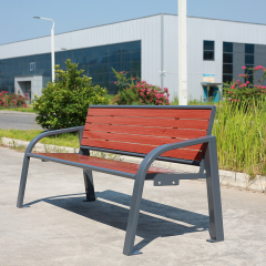 3-Seater Outdoor Park Bench 400kg Capacity Weatherproof