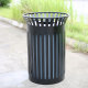 36-Gallon Outdoor Trash Can - Heavy-Duty Commercial Waste Receptacle
