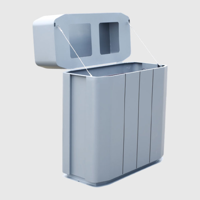 Classifying Recycling Bin - Weatherproof Public Space Receptacle