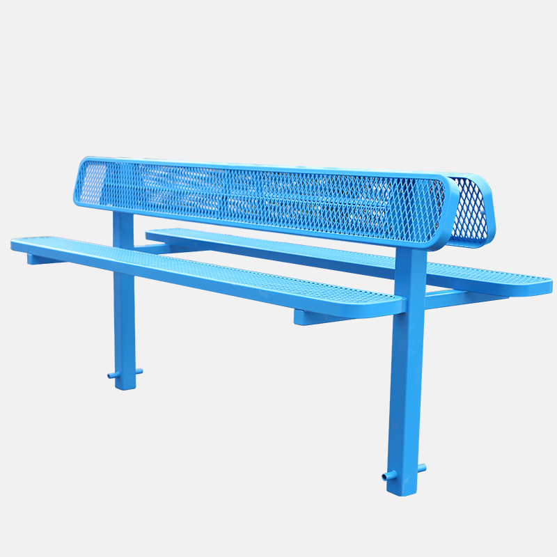 Double Sided Park Bench - Back to Back Public Seating