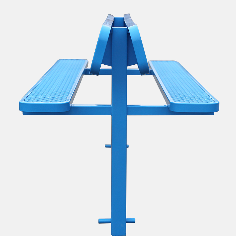 Double Sided Park Bench - Back to Back Public Seating