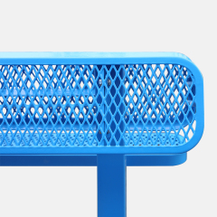 Double Sided Park Bench - Back to Back Public Seating