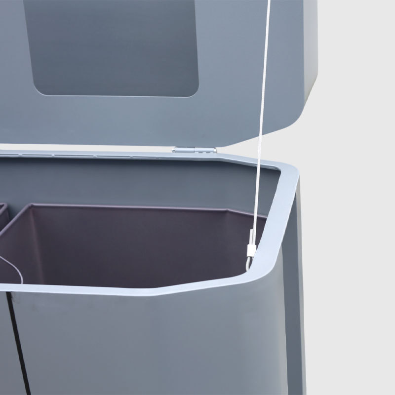 Classifying Recycling Bin - Weatherproof Public Space Receptacle