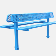 Double Sided Park Bench - Back to Back Public Seating