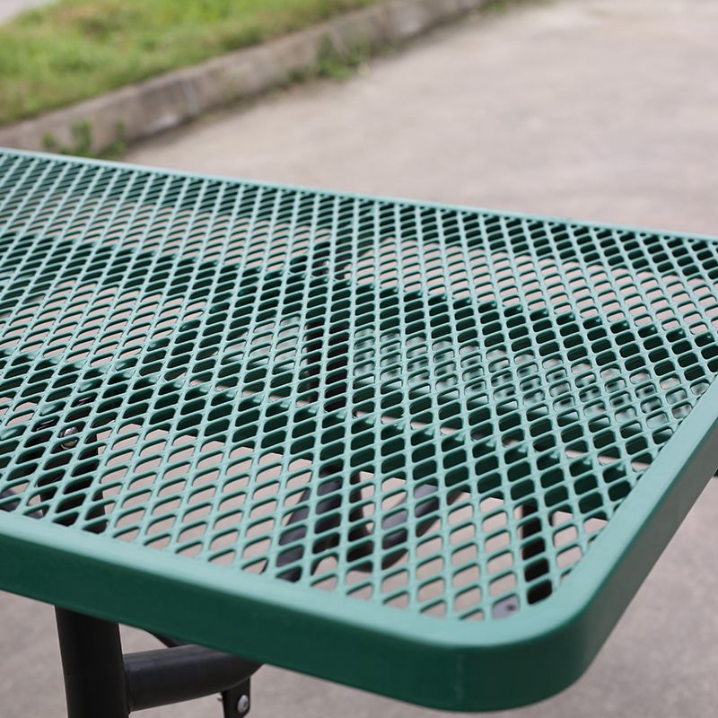 Metal Mesh Outdoor Picnic Table 4FT 6FT 8FT Arlau
