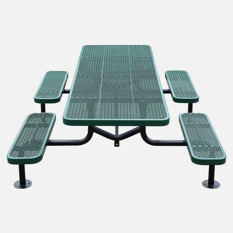Metal Mesh Outdoor Picnic Table 4FT 6FT 8FT Arlau