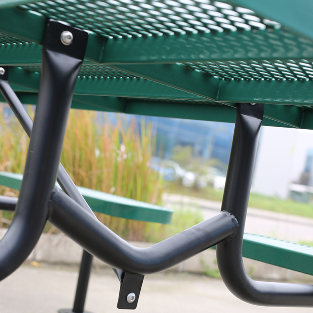 Metal Mesh Outdoor Picnic Table 4FT 6FT 8FT Arlau