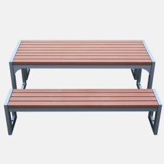 6-Person Outdoor Picnic Table with Durable Recycled Plastic Wood