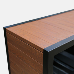 Wooden Trash Can for Scenic Spots - Classification Bin