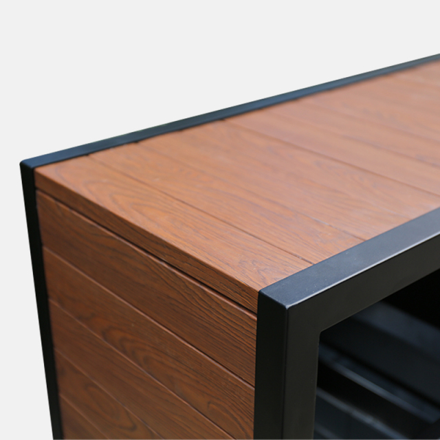 Wooden Trash Can for Scenic Spots - Classification Bin