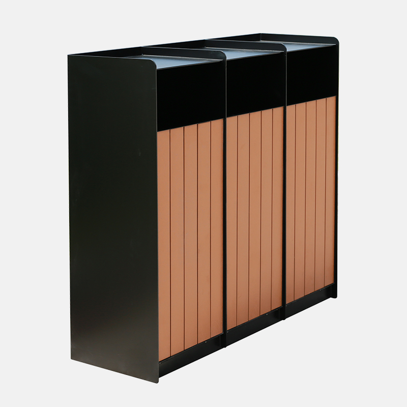 Wooden Trash Can for Scenic Spots - Classification Bin