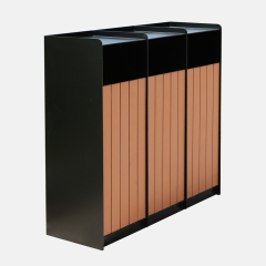 Wooden Trash Can for Scenic Spots - Classification Bin