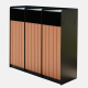 Wooden Trash Can for Scenic Spots - Classification Bin
