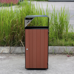 Commercial Anti-Vandal Trash Cans - Custom Sizes , Designs