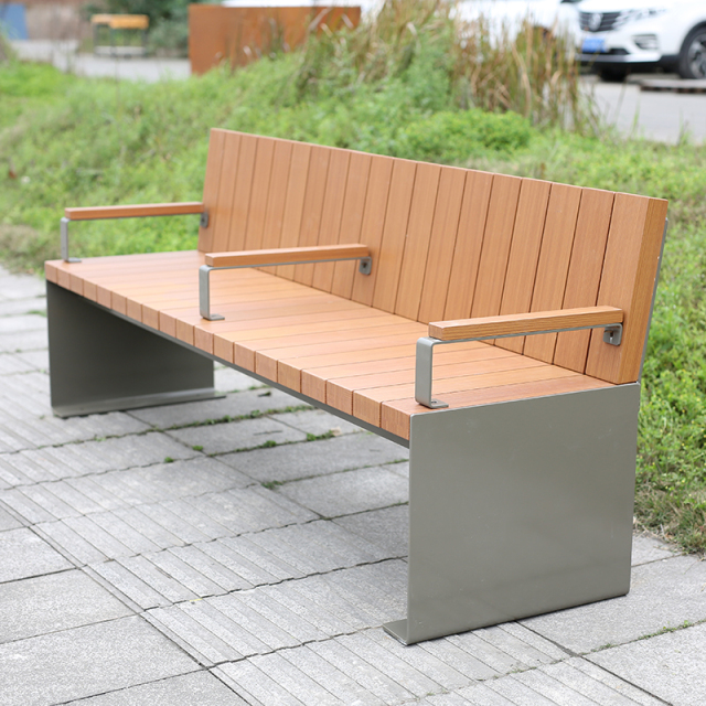 Outdoor Wooden Park Bench - Commercial Grade Yalau