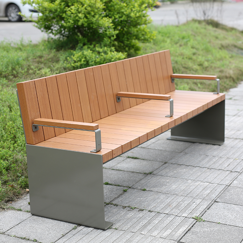 Outdoor Wooden Park Bench - Commercial Grade Yalau