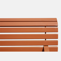 Outdoor Park Bench WPC Galvanized Steel Arlau