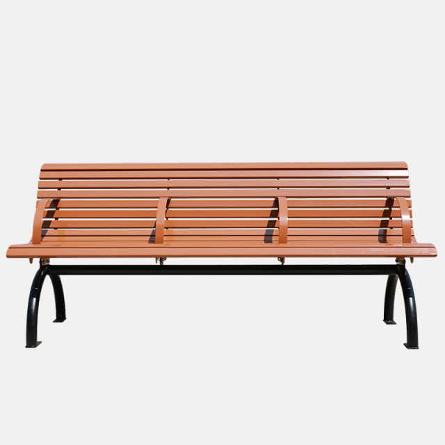 Outdoor Park Bench WPC Galvanized Steel Arlau