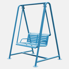 yalau Ergonomic Metal Garden Swing - Powder-Coated Steel Frame