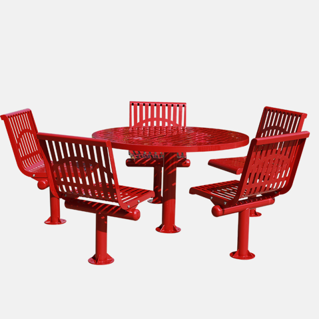 Commercial Steel Picnic Table - Durable with Thermoplastic Coating