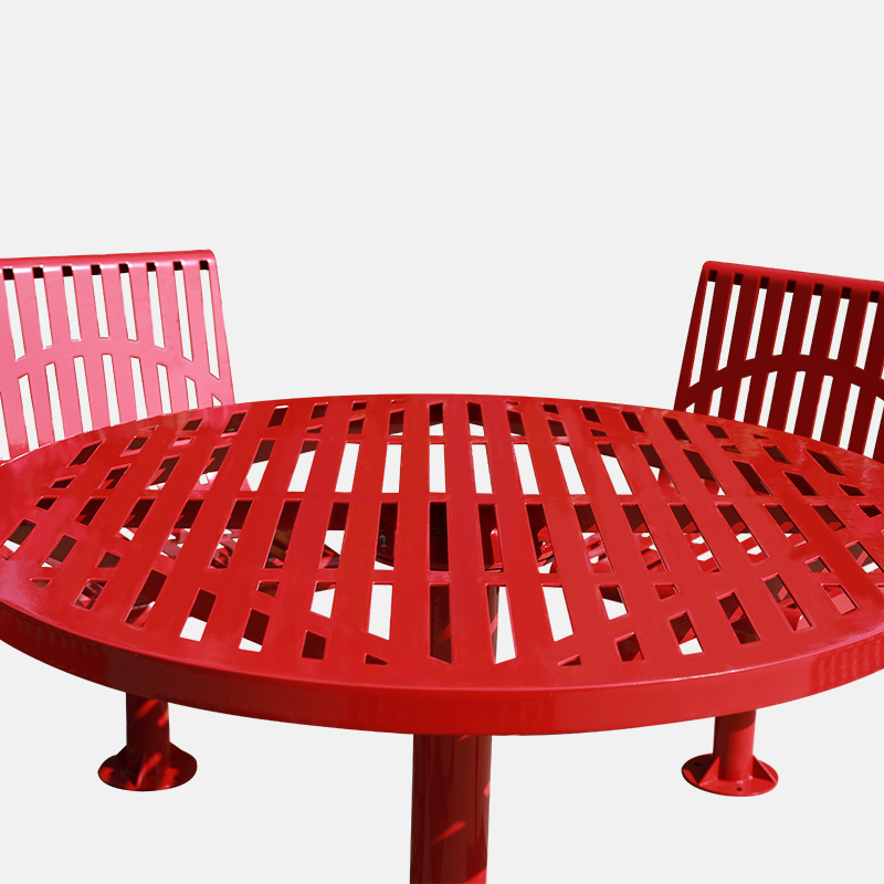 Commercial Steel Picnic Table - Durable with Thermoplastic Coating