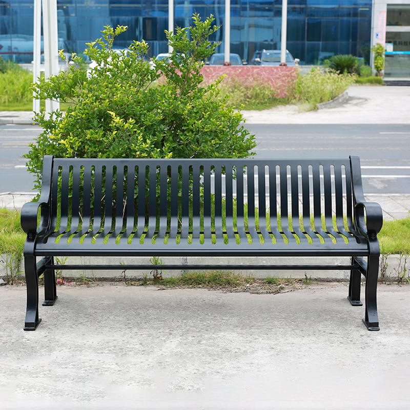 Cast Aluminum Bench - Heavy Duty Outdoor Park Seat - yalau