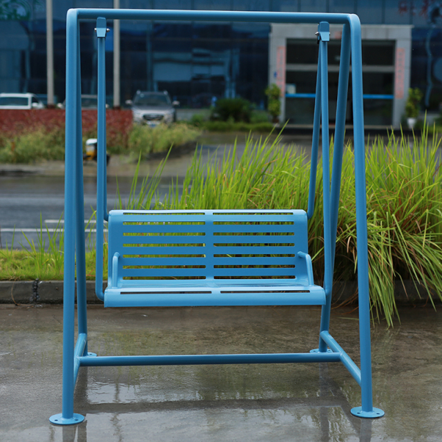 yalau Ergonomic Metal Garden Swing - Powder-Coated Steel Frame