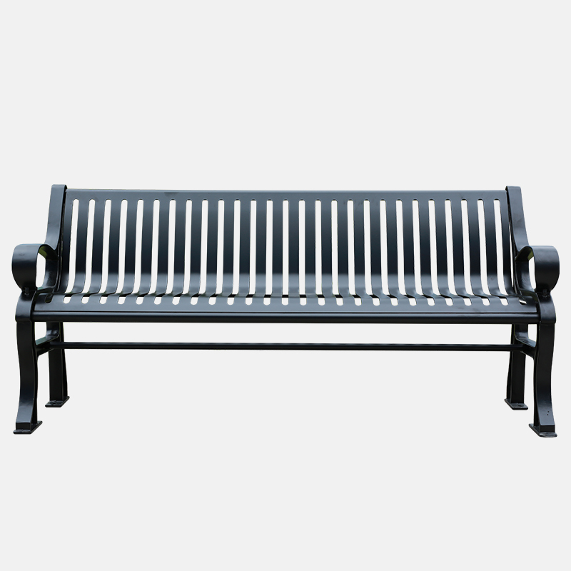 Cast Aluminum Bench - Heavy Duty Outdoor Park Seat - yalau
