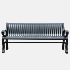 Cast Aluminum Bench - Heavy Duty Outdoor Park Seat - yalau