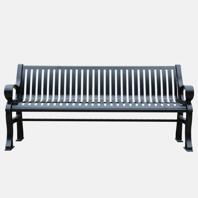 Cast Aluminum Bench - Heavy Duty Outdoor Park Seat - yalau