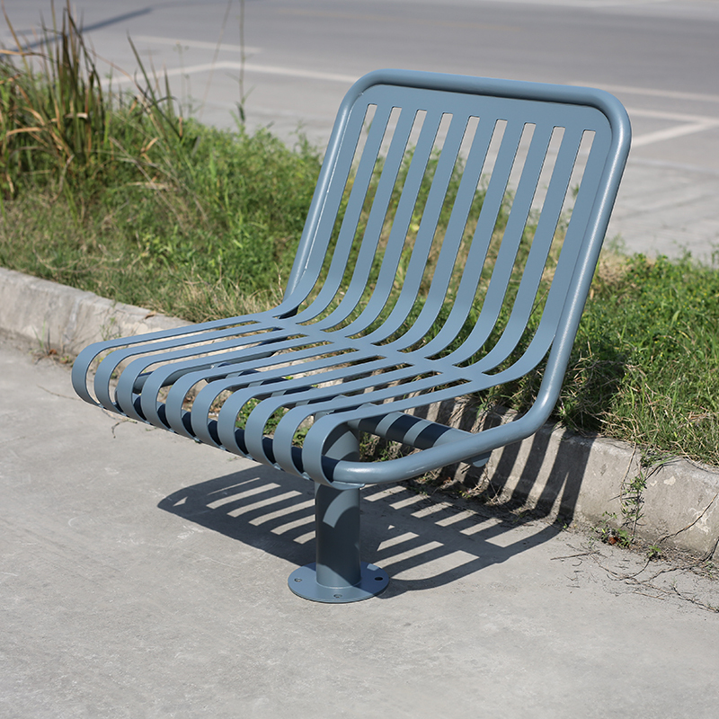 Outdoor Metal Chair - Durable Bus Stop & Public Space Seating - Arlau