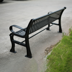 Cast Aluminum Bench - Heavy Duty Outdoor Park Seat - yalau